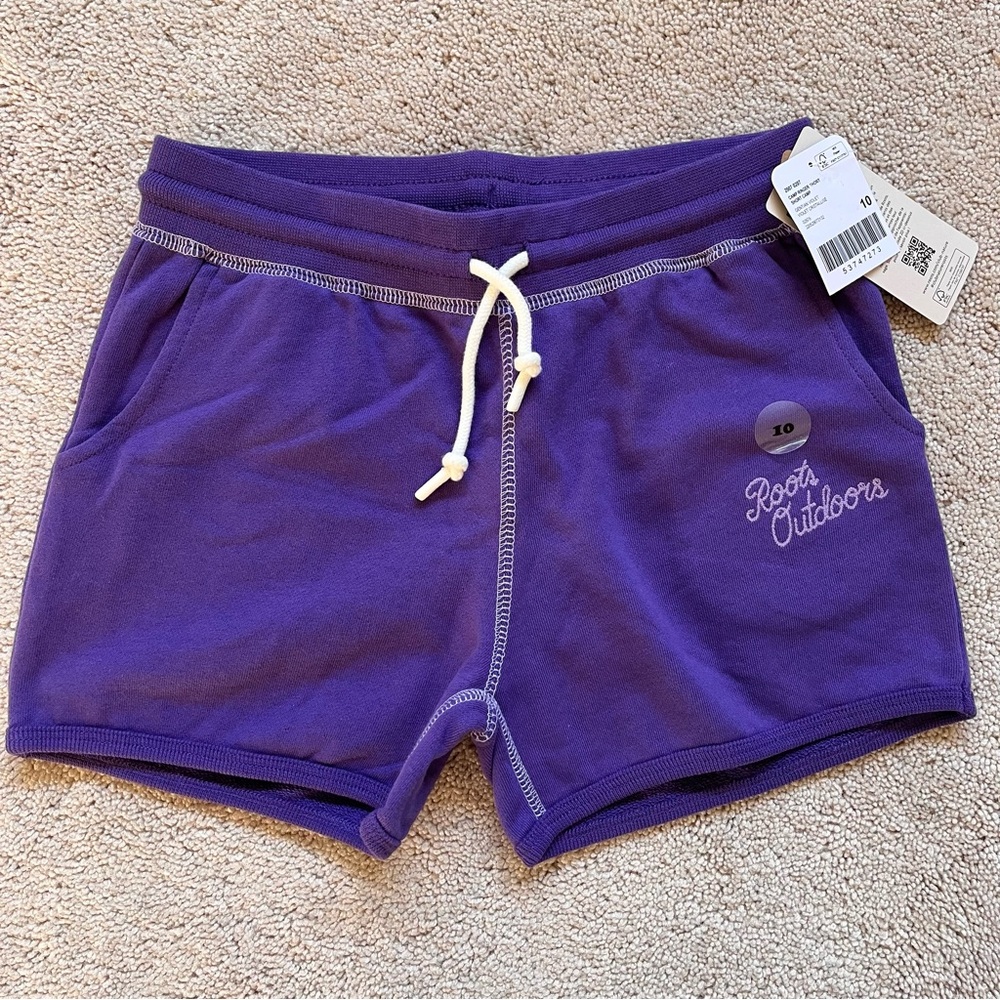 NEW Roots Purple Shorts 10 years